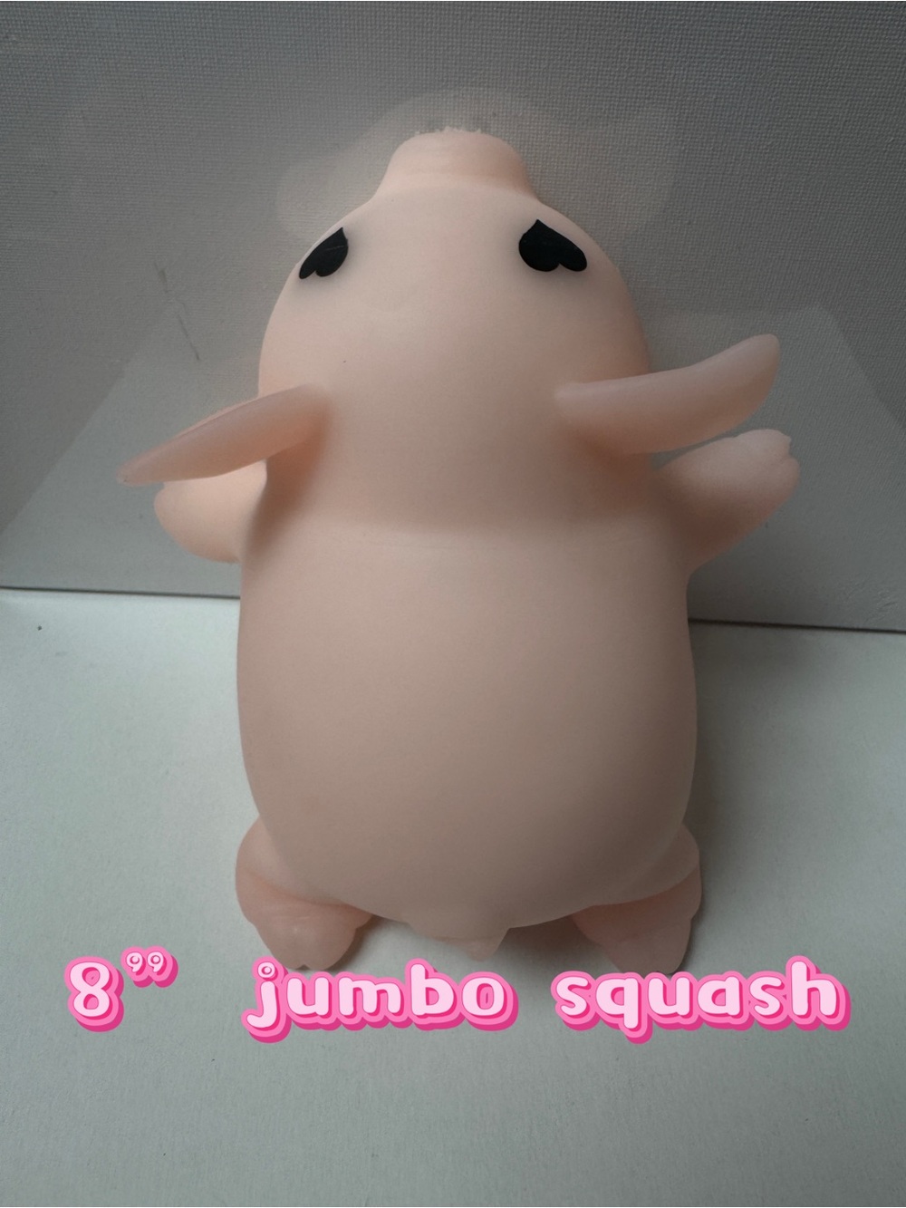 Jumbo Cute Pink Pig Squeeze Toy Fidget Toy—Brand New